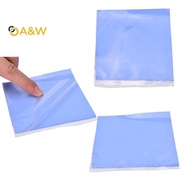 A&W Blue GPU CPU Heatsink Cooling Thermal Conductive Silicone Pad 100mmx100mmx2mm