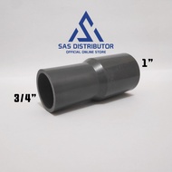 Vlok Sok 1 x 3/4" inch AW Socket Reducer Sock 1 x 3/4" PVC Orbit / Socket 1 x 3/4 Verlop 1 x 0.75/