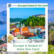 Europe Balkan & Global 67 Sim Card I 67 Countries & Regions Sim Card l GoGo Roaming Travel Sim Card