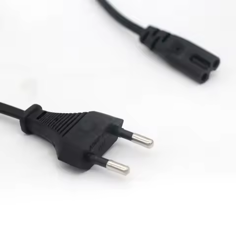 1.4m 2Pin Prong EU US Cable Power Supply Cord C7 Cable Power Cable For Samsung Power Supply XBOX PS4