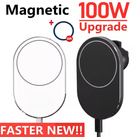 Magnetic Cell Phone Car Holders for Magsafe iPhone 12 13 14 15 Pro Max Magnet 100W Qi Wireless Charg