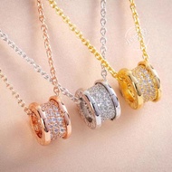 New Style Korean Version Full Diamond Small Waist Necklace Clavicle Necklace Girls Necklace Women Bo