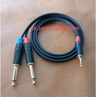 High quality 3.5mm to dual akai 6.5mm mono aux cable