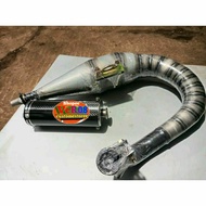 Vespa exhaust Galvanized carbon Competition 150-187cc