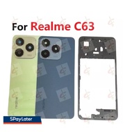 Back cover housing for Realme C63 RMX3950 Middle frame