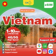 Vietnam 5G Data eSIM Card 1-10 Days Multiple Packages Available [✅ Hot Spots] [✅ eSIM]