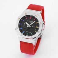 GA-2100 AP RED STEEL BEZEL RUBBER STRAP PREMIUM CORY 1.1