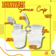 THINWALL SAUCE CUP PUDDING CUP WITH CONNECTED LID