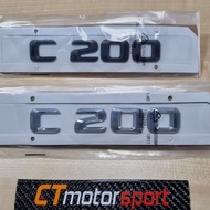 CT Concept Mercedes-Benz C200 Chrome Black Rear Back Emblem Logo Belakang [Ready Stock] [Local Selle