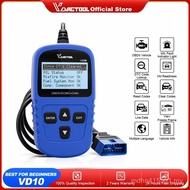 VDIAGTOOL VD10 OBD2 Scanner Alat Diagnostik Kereta Pembaca Kod OBD2 Pencarian DTC Enjin Menghapuskan