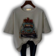 GET FASHION - BAJU KAOS ATASAN WANITA DEWASA PRINT VW VINTAGE BLUS JUMBO T SHIRT DEWASA WANITA PRINT