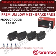 BREMBO GENUINE DISC BRAKE PAD REAR FOR AUDI A6 [4A2] '18-23YR / A7 SPORTBACK [4KA] RS7 '19-23YR / A8