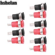 HSHELAN 10Pairs Banana Jack Socket, 4mm Safe Return Type Banana Female Jack, Red & Black 31.5mm/1.24