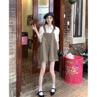 [6066] Short Jumpsuit With Collar