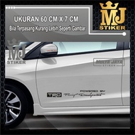 MULYA JAYA cutting stiker, CAP, GLASS AND BODY TRD RACING DEVELOPMENT 01 (CAR DOOR 07)