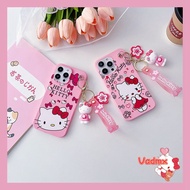 Hellokitty Phone Case For Samsung Galaxy A10S M01S A10 M10 J7 Prime 2018 2 ON7 J7 Pro 2016 2017 2015 Core Note 10 9 Plus Soft Cover + Phone Case Pendant Hello kitty Phone Casing
