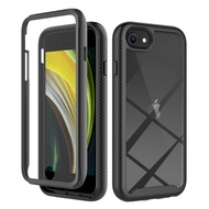 iPhone SE 2020 / iPhone SE 2022 Case RUILEAN Built-in Screen Protector Full Body Rugged Shockproof C