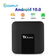 BOXPUT TX3 Mini TV Box Set-top box android 10.0 Allwinner H313 2/16GB Media Player TV Accessories With UK Plug
