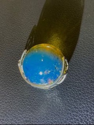 多明尼加爆花藍琥珀球型吊墜