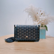 GOYARD 戈雅薄身長銀包款跟肩帶包包PLUMET POCKET WALLET BAG CANVAS NAVY