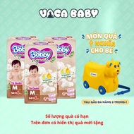 (GIVE 2IN1 VALUES) Combo of 3 packs of Bobby Organic diapers for babies size M54+4/ L48+4/ XL46+4/ X
