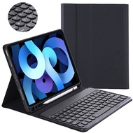 2022 iPad 10th Generation Case with KeyboardPencil Holder Smart Cover Round Keycap Removable Bluetooth Keyboard for iPad Air 5 Air 4th Generation 10.9 2020 /Pro 11 2022 2021 2020/iPad 9th 8th Gen 7th Gen 10.2/iPad Air 3