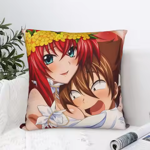 High School DxD Anime Manga Print Pillowcases Novelty Pillow Case For Sofa Couch Bed Living Room Gra