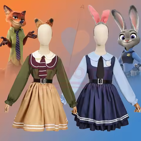 Judy Hopps Cosplay Costume Zootopia Bunny Costume for Women Carnival Party Outfit Police Rabbit Hall