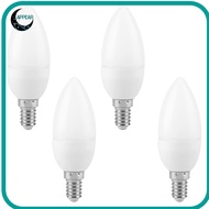 APPEAR 4 Pack LED Bulb, E14 3W LED Candle Bulb, Energy Saving Aluminum Alloy PC Material B11 Flame S