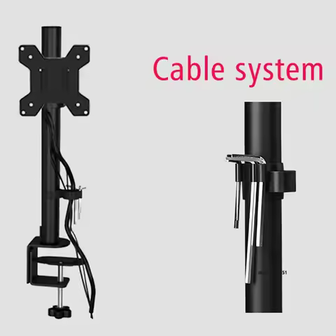 DL-M050 10"-27" single monitor desk bracket stand computer screen holder 75x75 100x100 full motion 0