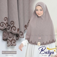 [BASYA] PAD LAVANYA KORNELI•hijab instan pet knit•jilbab knit polos•kerudung knit polos•jilbab bordi