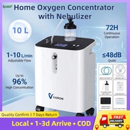 【Local delivery】Home Oxygen Concentrator with Nebulizer, 2-in-1 Oxygen Machine, 1–10L/min Adjustable