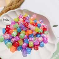 AZ Square Letter Beads Initial Letter Bracelet Beads