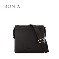 Bonia Black Fractio Postman Bag
