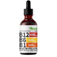 Vitamin B12 and B6 Liquid Drops, B12 Sublingual Vitamin B Complex - B 12 Vitamin 5000mcg - B12 Methy