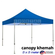Canopy Tent for Event Khemah Kanopi Red and Blue - 3m x 3m