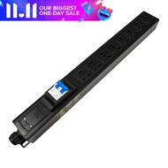 รางปลั๊กไฟ ปลั๊กพ่วง ปลั๊ก3ตา 4 ช่อง PDU-63A-12000W-K มีเบรคเกอร์ Universal