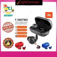 bluetooth earphone wireless earphone earphone gaming [Factory Price Offer]JBL T280 TWS Bluetooth Wir
