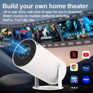 Projektor PTZ Definisi Tinggi 4K untuk Rumah, Projektor Skrin Tanpa Wayar untuk Telefon Bimbit, Proj