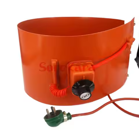 20 L(4.4 Gallon) 200x860x1.8mm 800W 220V Flexible Silicon Band Drum Heater Blanket Oil Biodiesel Bar