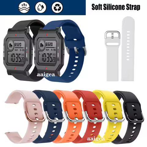 20mm Soft Silicone Band Strap for Huami Amazfit Neo for Huami Amazfit Bip Bit Lite Youth 1S U Band W