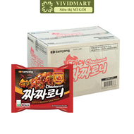 [THÙNG 40 GÓI] - SAMYANG - Mì trộn Samyang Chacharoni 2 vị: Tương tàu Jjajang cay Mì trộn Chacharoni