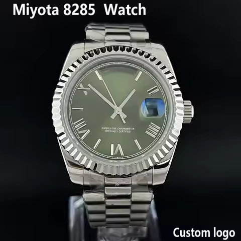 Miyota8285 Watch Man's watch Daydate case Rome Dial automatic mechanical sapphire glass men watch fi
