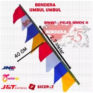PUTIH MERAH Red AND WHITE FLAG UMBUL UMBUL 8 color garuda screen printing saw Augustan flag first 17