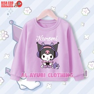 Kuromi Sanrio Kids Sweater Kuromi Kids Crewneck/