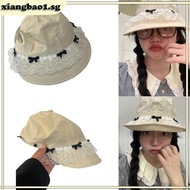 xiangbao1 Western Cloche Hat Lacework 2000s Style Breathable Cloches Style Beanies Hat