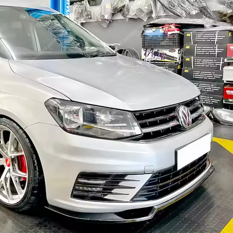 Fit For VW Caddy MK4 Front Bumper Lip Spoiler Splitter Diffuser Caddy 2K Maxi/Life 2015-2020 Facelif