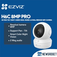 EZVIZ H6C 8MP PRO 4K CCTV INDOOR PAN TILT TWO WAY AUDIO DUAL-BAND 2.4/5GHZ WIFI CAMERA
