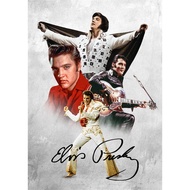 80s Pop Legend Rock Singer Elvis Poster Aesthetic Music Album Set Rapper Presley Guitar Dance Canvas