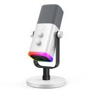 FIFINE AmpliGame AM8W Gaming Microphone USB/XLR Dynamic Microphone with RGB